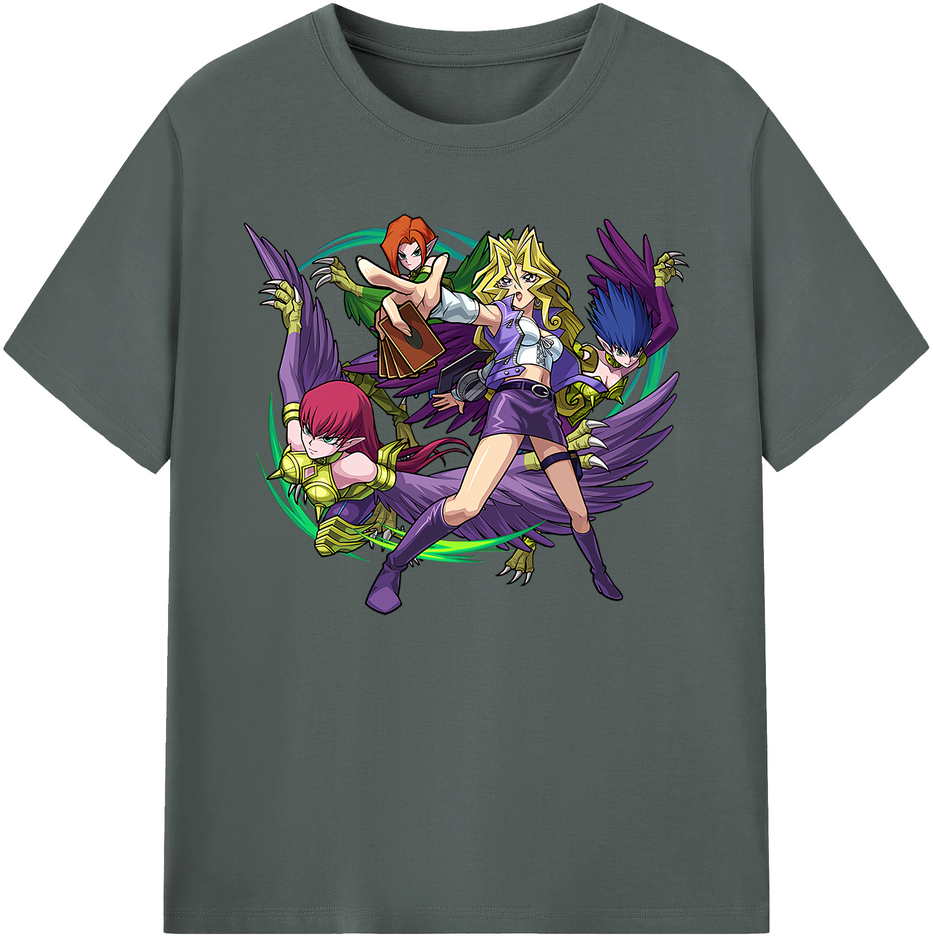 （画像用） 遊☆戯☆王 Yu-Gi-Oh! 綿100％ メンズ半袖Tシャツ｜肌触りやわらか＆通気性